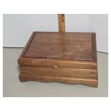 Custom Walnut Wood Humidor w DrawerHandcrafted