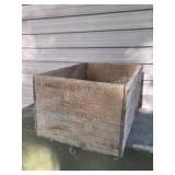 Vintage Alaska salmon wooden crate