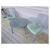 4 pc decoratice metal outdoor patio set