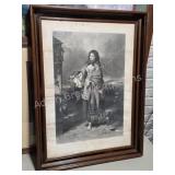 Framed 1864 Print The Welcome In Before The