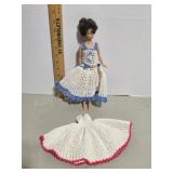 Vintage Barbie Doll w 2 Handmade Crochet