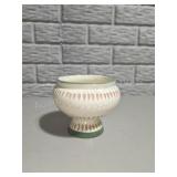 Italian Ceramic Pedestal Bowl with Cutout