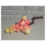 Pink Yellow Artificial Grape Cluster DecorLarge