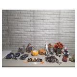 Large Lot Halloween Decorations Figurines Lights
