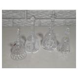 Crystal Bells Lords Prayer Rose Cut GlassLot of