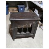 Dark Wood Gothic Arched Console Cabinet