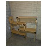 Modern Light Wood Modular Bookshelf Display