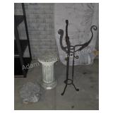 3 decorative plant stands