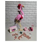 Flamingo Themed Decor Lot Plush Mug Lights