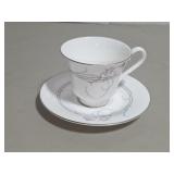 Royal Doulton Allegro Teacup Saucer Pink Blue