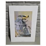 Neighborly Visit Goldfinch Print - Rod Lawrence