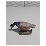 Vintage Cast Metal Duck Figurine 4 InchSmall