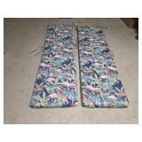 Pair Flamingo Pattern Chaise Lounge CushionsTwo