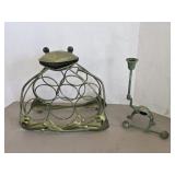 Decorative metal frog decor