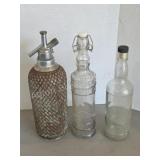Vintage glass bottles