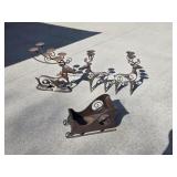4 pcs decorative heavy duty metal Christmas decor