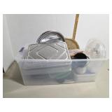 Large Lot Disposable Party Plates Trays in