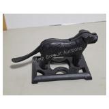 Cast Iron Dog Nutcracker on StandBlack cast