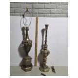 2 vintage table lamps