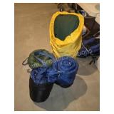 Four assorted sleeping bags