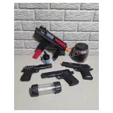 Lot of Toy BB Airsoft Pistols with Ammo