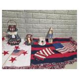 Patriotic 4th of July Uncle Sam Flag Decor