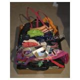 Large Lot of Reusable Shopping Tote Bags Leather