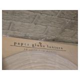 4 Large Paper Globe Lanterns 30in w 5 Cord