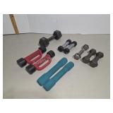 Lot Assorted Dumbbells Hand Weights Foam