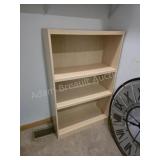 Light Wood 3 Shelf Bookcase