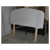 Custom Built Gray Upholstered Full Size