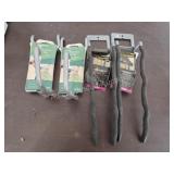 Four assorted storage hangers, new