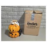 Halloween Stacked Pumpkin Ghost Cookie Jar Davids