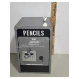 Vintage Coin-Op Pencil Dispenser MachineGray