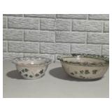 Sugarcamp 1994 Pottery Ivy Leaf Bowl SetPair of