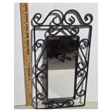 Ornate Black Metal Scrollwork Wall