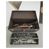 Vintage Kennedy tool box with contents