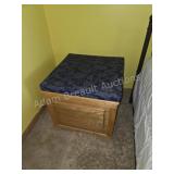 Custom Built Lift Top Storage Chest Ottoman