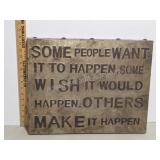 Metal decorative wall art - Some People Want...