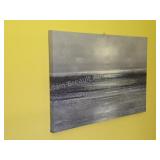 Large decorative beach canvas wall print