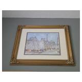 Framed Maurice Legendre Paris Louvre Print