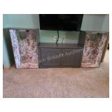 Custom Built Gray TV Entertainment Center