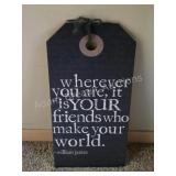 Decorative Travel Tag, Wherever you are, it is