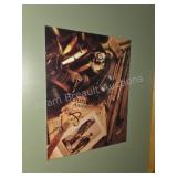 Framed Fishing Still Life Print Outdoor America