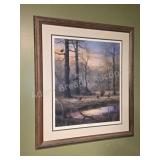 Framed Ducks Unlimited J W Thrasher Fly Down Wild