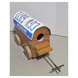 Vintage Wooden Michigan License Plate Birdhouse