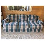 American Home Collection Plaid Three Cushion S