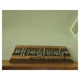 Decorative Wine & Friends Better Together Wall