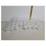 Large Lot Cut Crystal StemwareOver 30 pieces