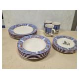 Meiwa Table Art Pine Lodge Dinnerware Service for